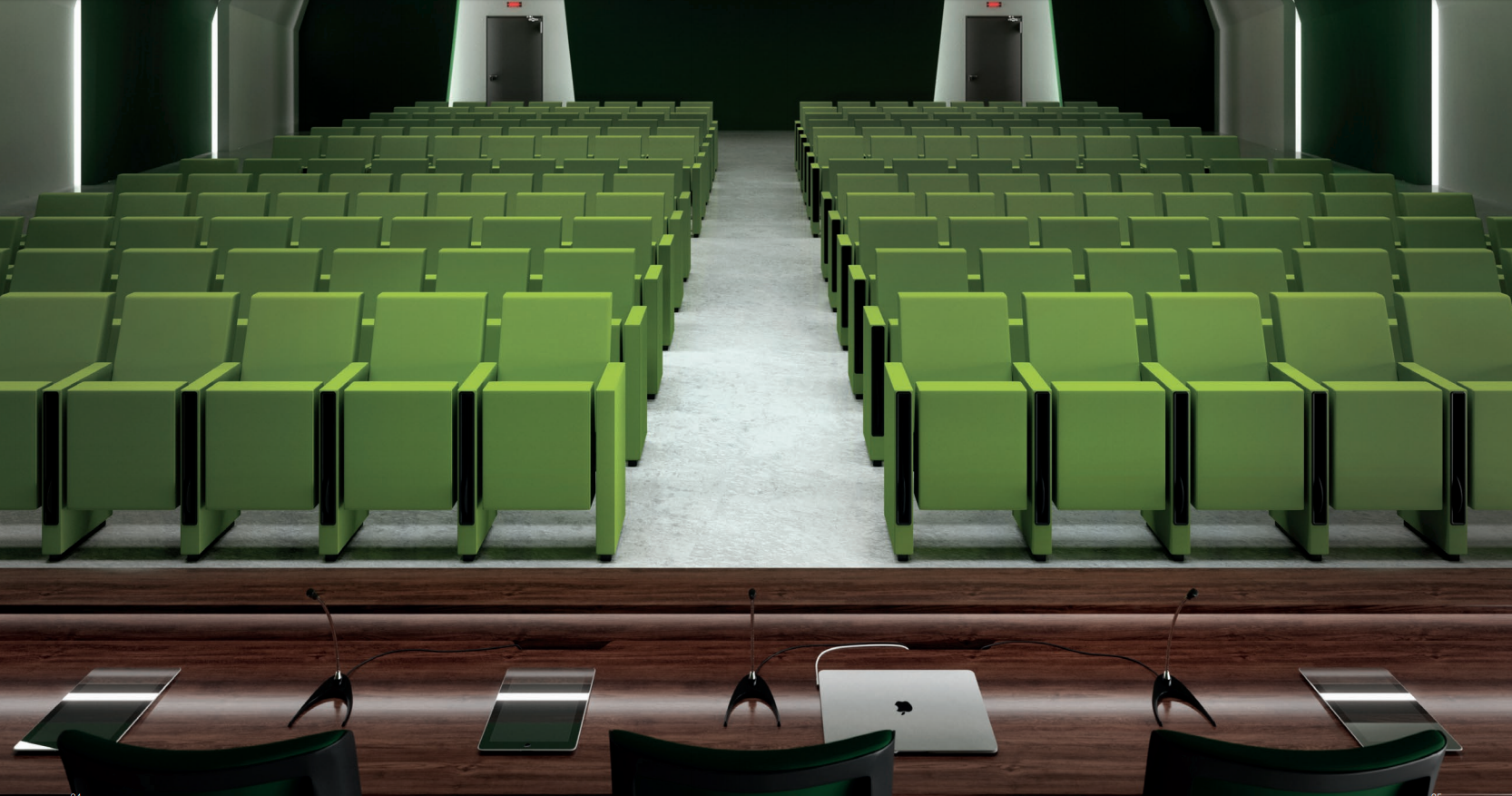 fotelje za dvorane s pločicom za pisanje